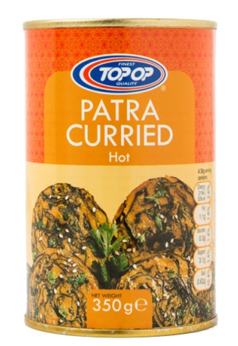 Top-Op Canned Curried Patra (Hot) 350g