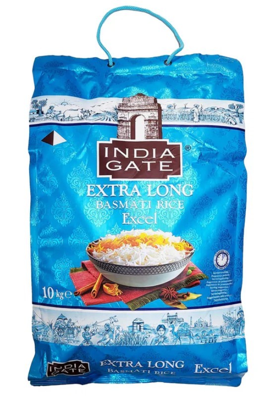 India Gate Extra Long Excel Basmati Rice 10kg