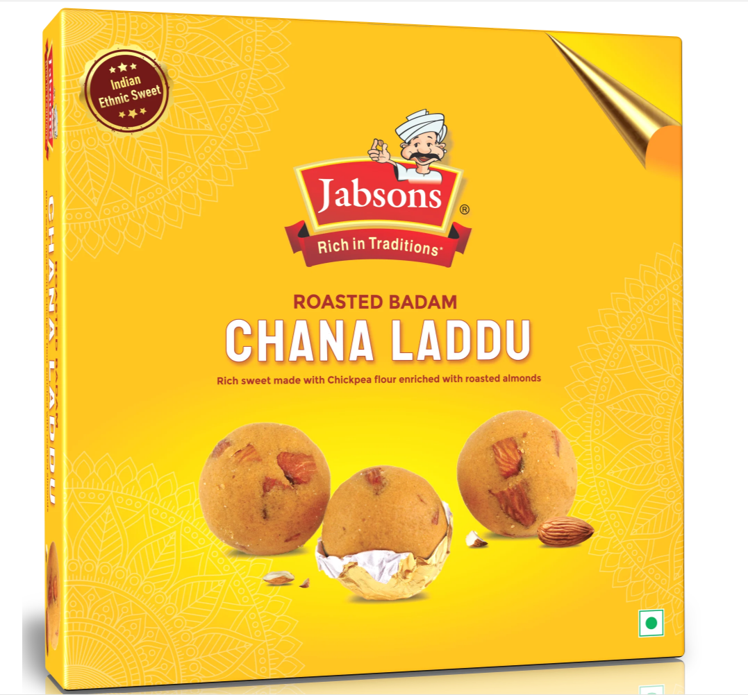 Jabsons Premium Roasted Badam Chana Laddu 400g