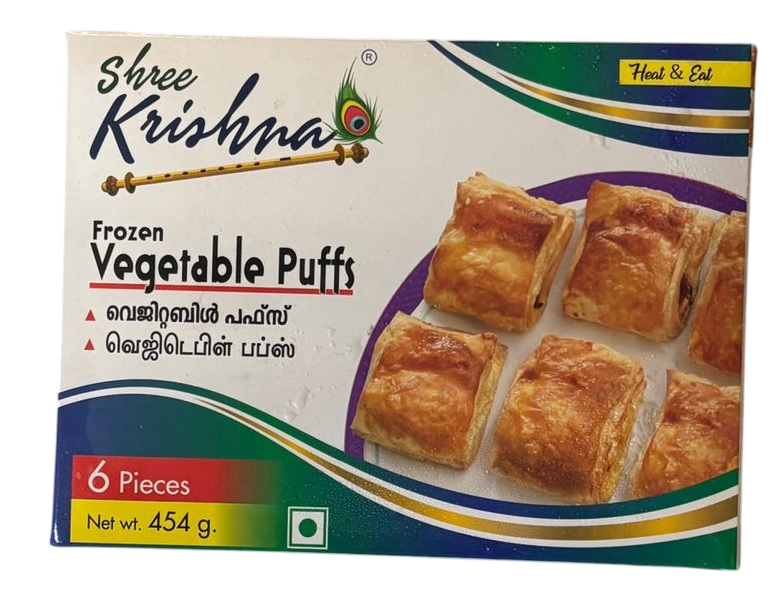 Shree Krishna Frozen Vegetable Puffs 454g