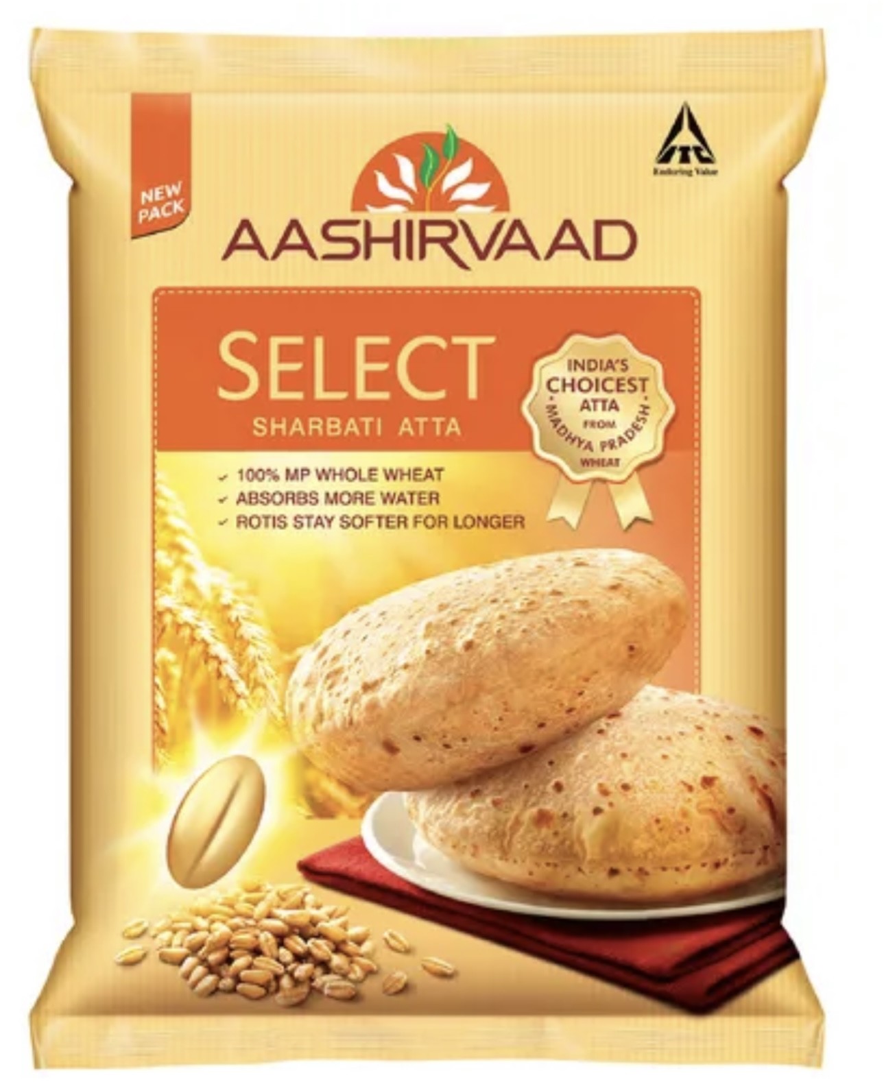 Aashirvaad Select Sharbati Atta 10kg