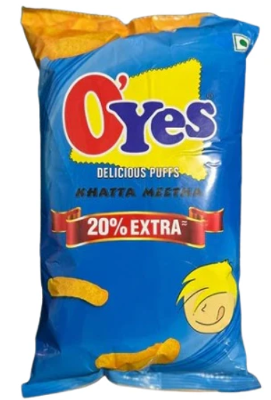 O'Yes Khatta Meetha Crisps 35g (PACK OF 30)