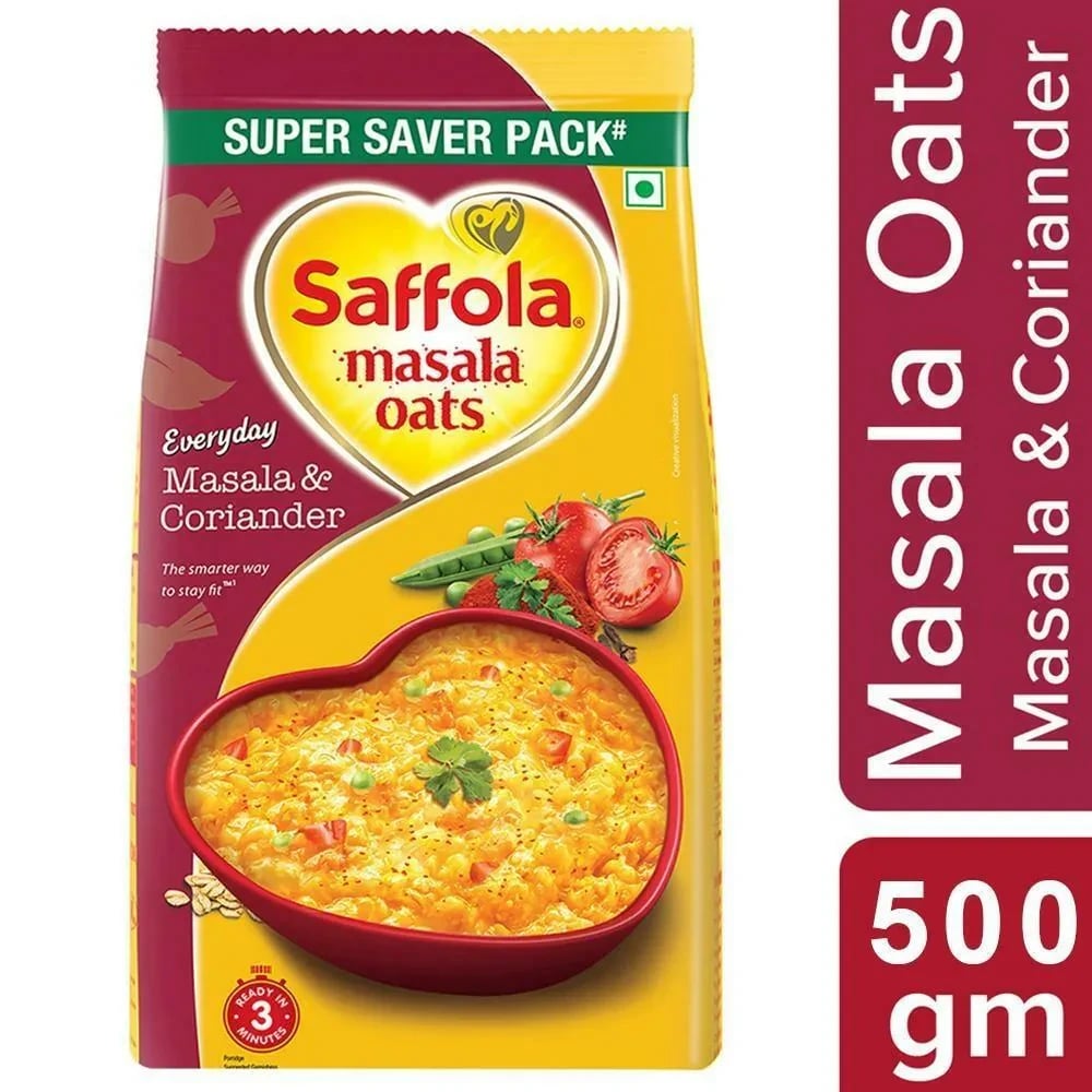 Saffola Masala Oats - Masala & Coriander 500g