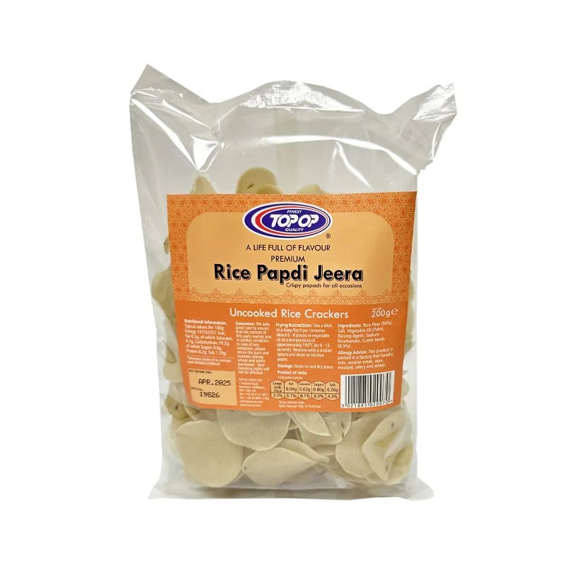 Top-Op Rice Papdi - Jeera 200g