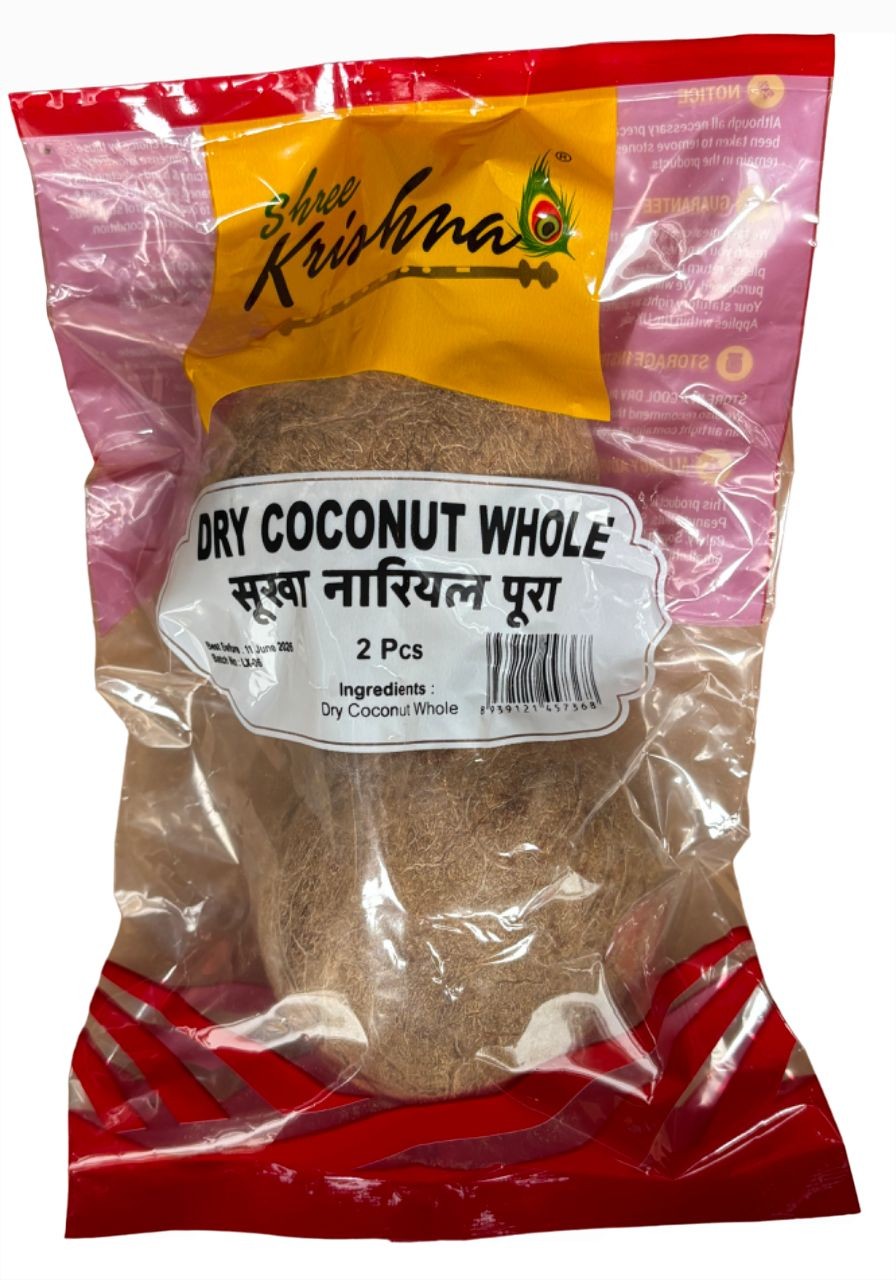 Shree Krishna Dry Whole Coconuts (2 pieces)