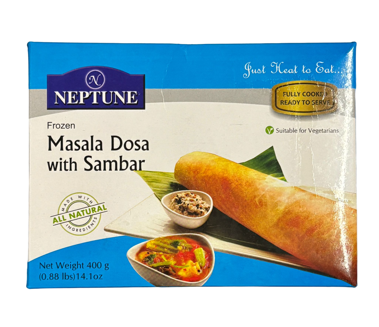 Neptune Frozen Masala Dosa with Sambar 400g